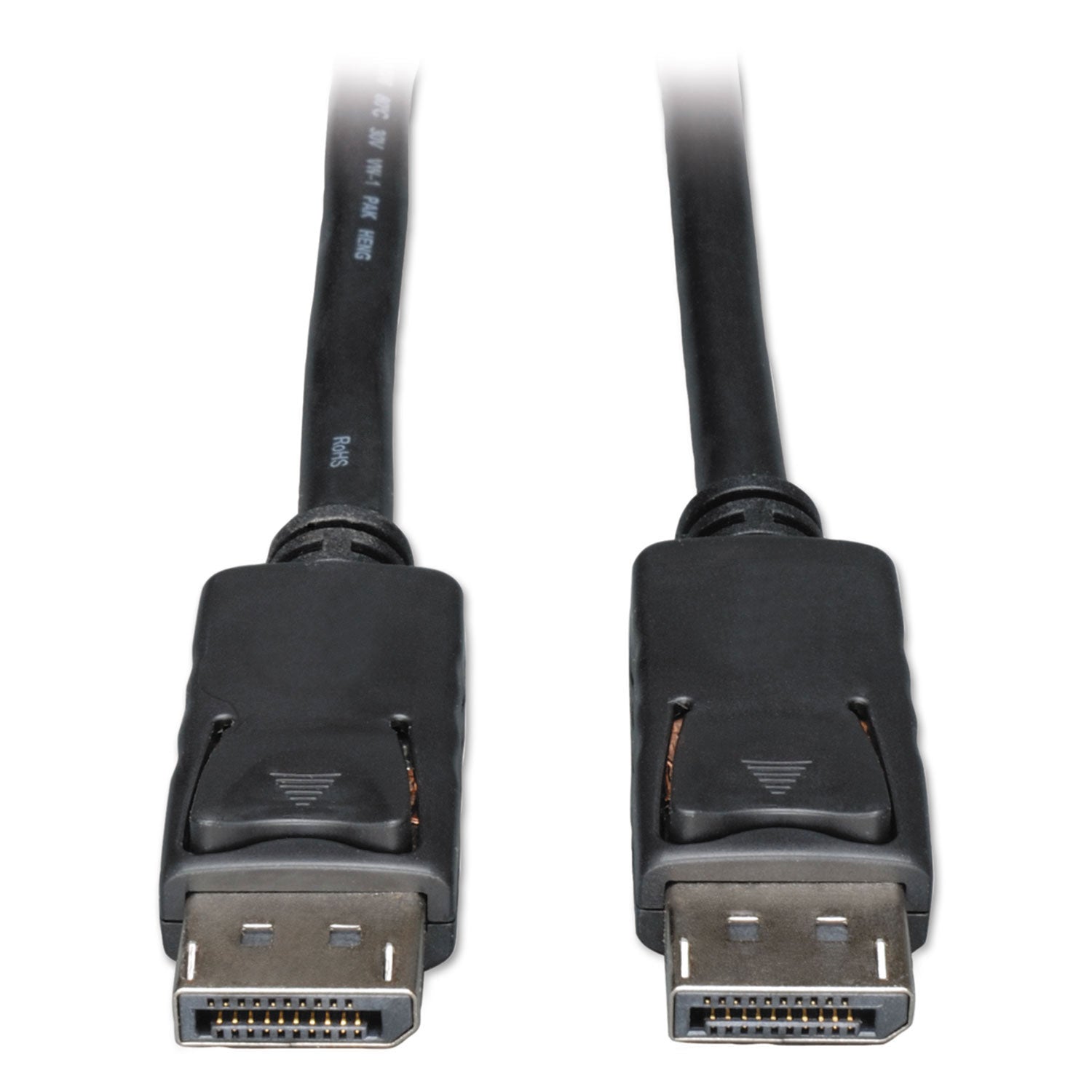 Tripp Lite DisplayPort Cable with Latches (M/M), 6 ft, Black
