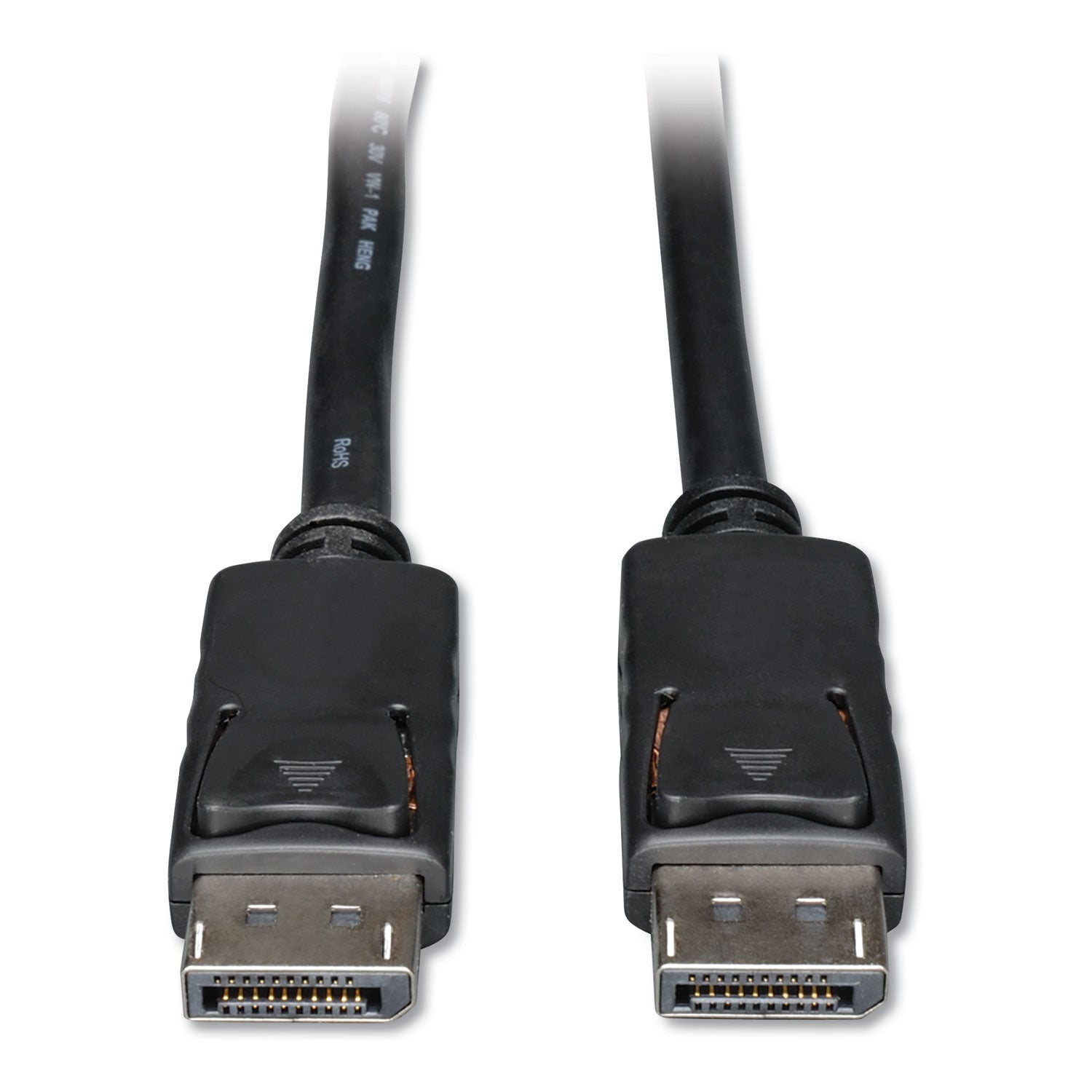 Tripp Lite DisplayPort Cable with Latches, 3 ft, Black