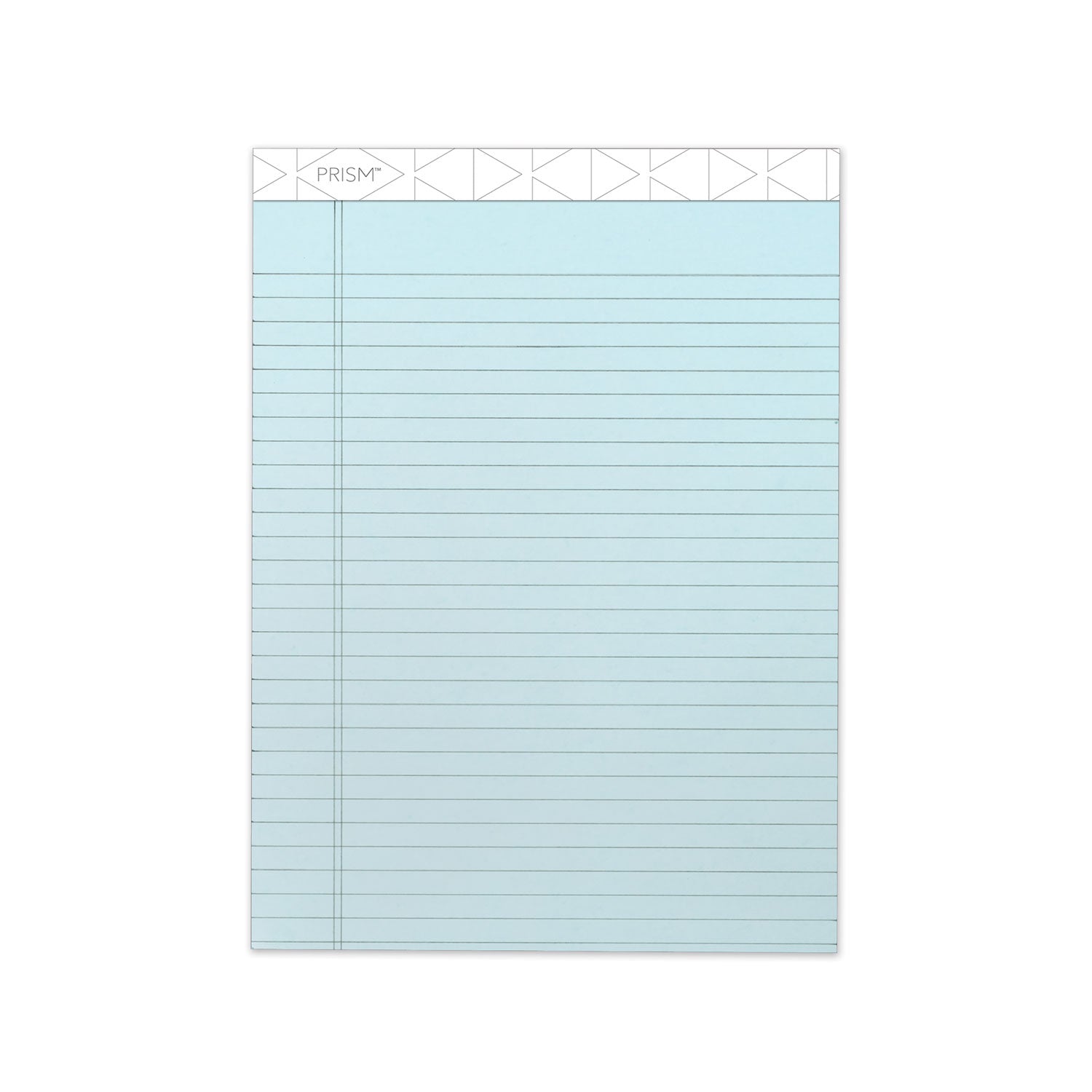 TOPS Prism + Colored Writing Pads, Wide/Legal Rule, 50 Pastel Blue 8.5 x 11.75 Sheets, 12/Pack