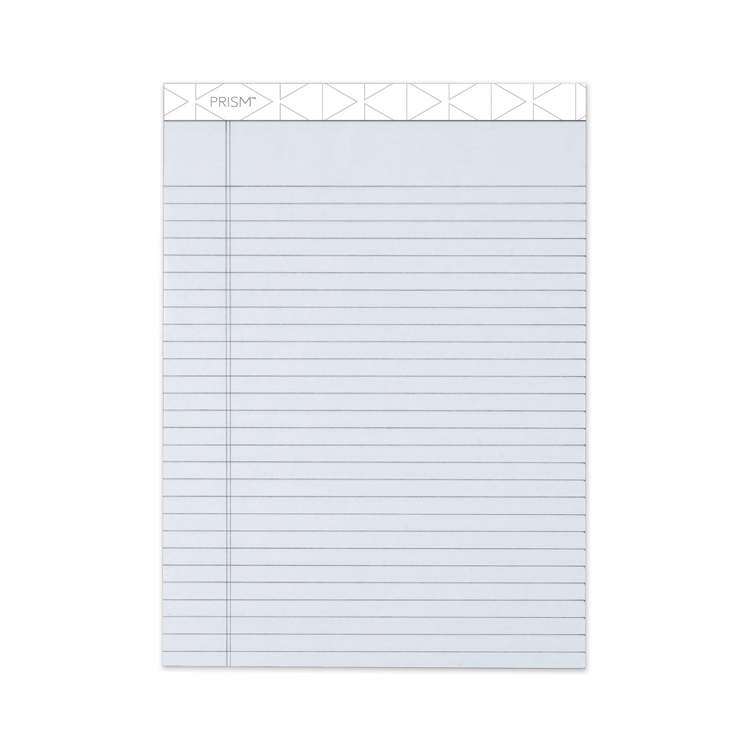 TOPS Prism + Colored Writing Pads, Wide/Legal Rule, 50 Pastel Gray 8.5 x 11.75 Sheets, 12/Pack