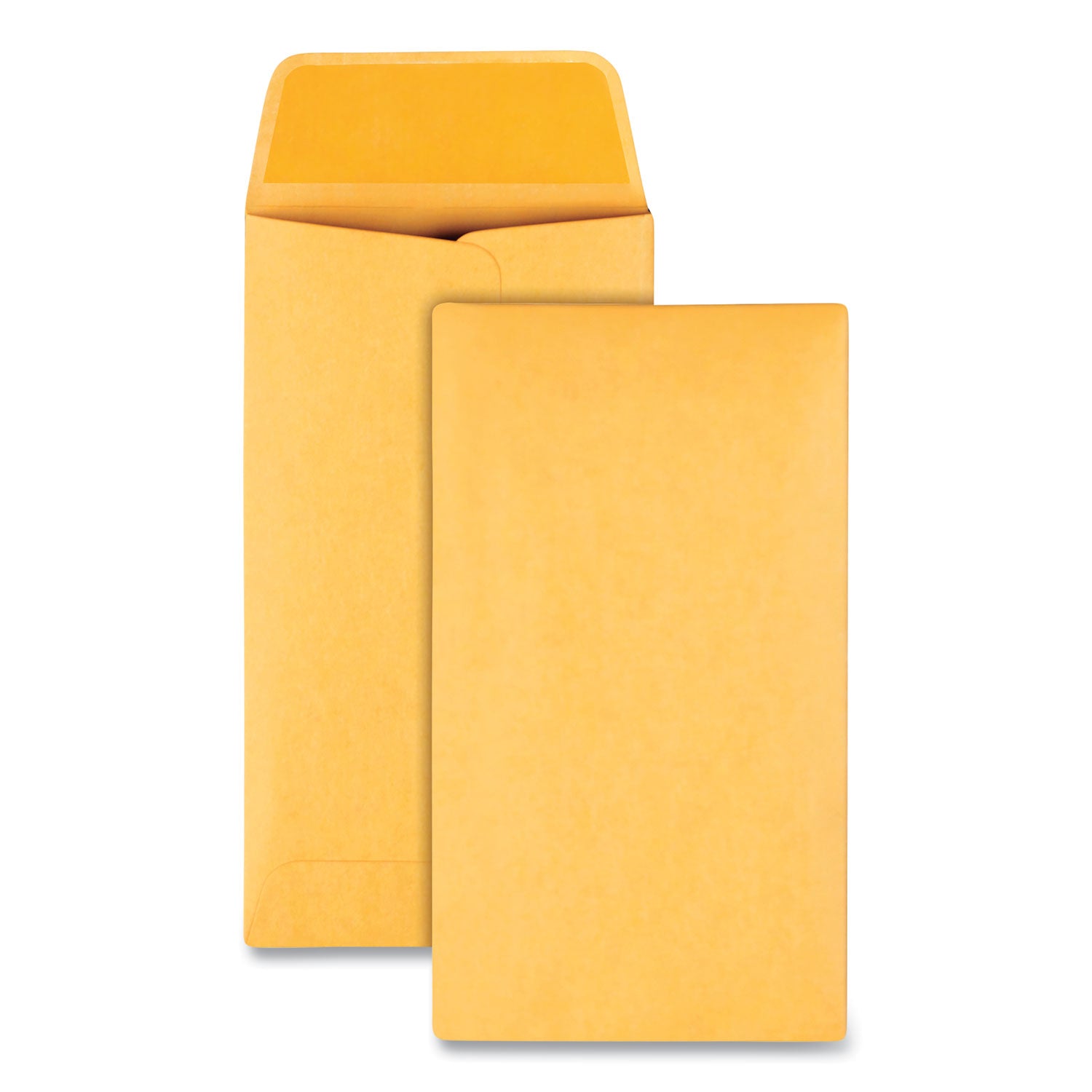 Quality Park Kraft Coin and Small Parts Envelope, #6, Square Flap, Gummed Closure, 3.38 x 6, Brown Kraft, 500/Box