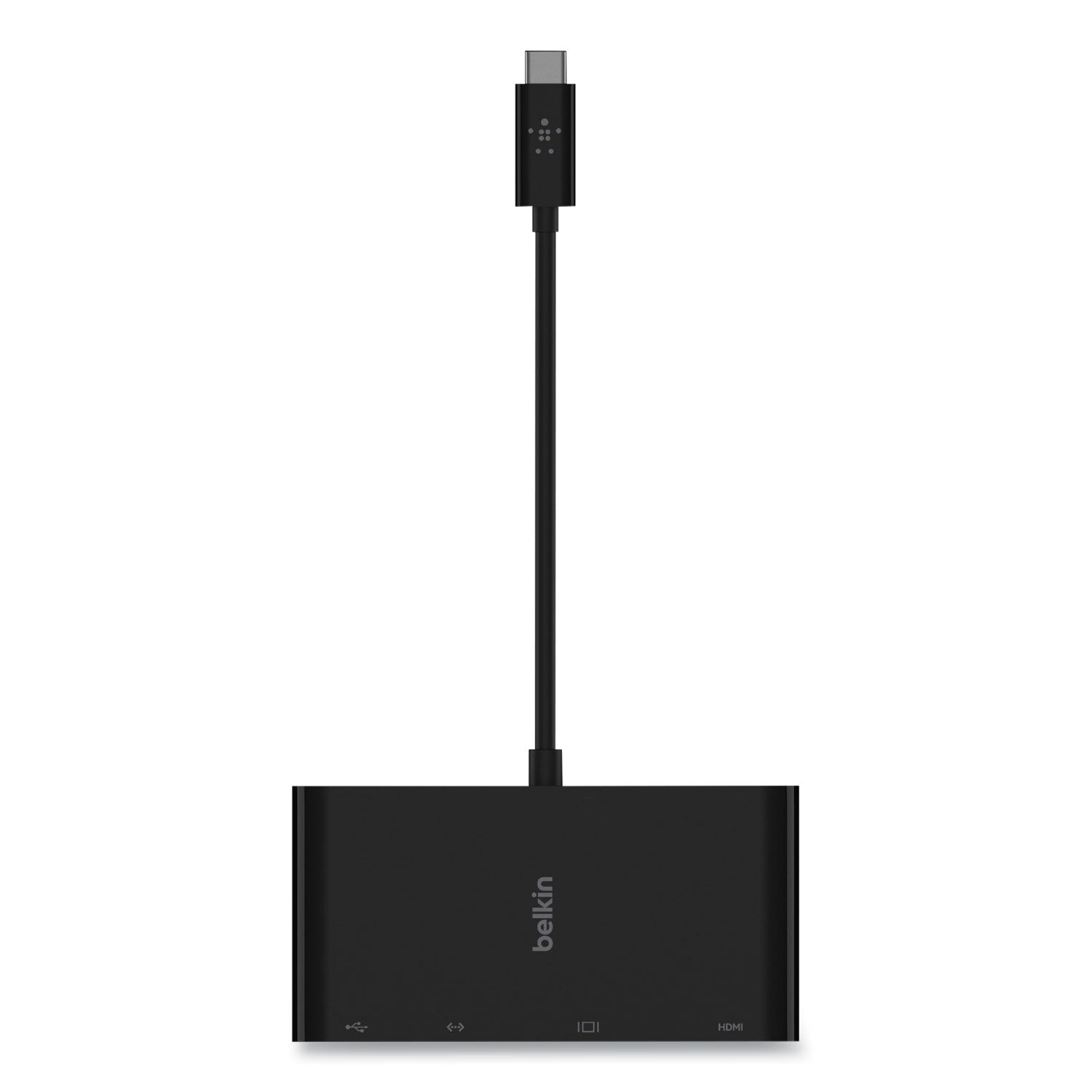 Belkin USB-C Multimedia Adapter, HDMI/Ethernet/USB-A/USB-C/VGA, 4.33", Black