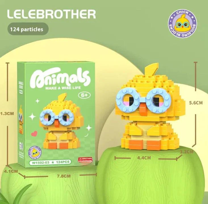 Cartoon Animal Series Cute Doll Tiny Particle Building Blocks