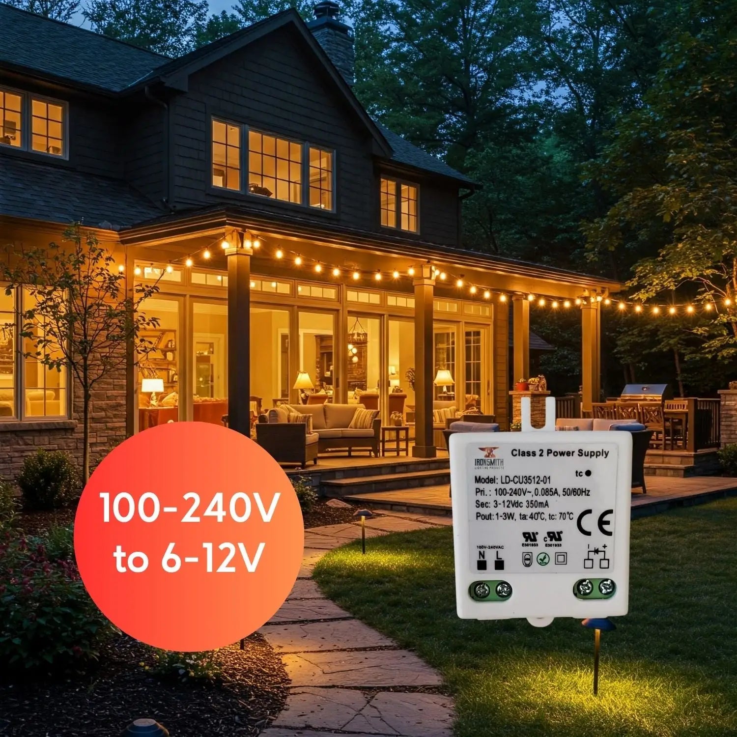 100-240V AC - 6-12V DC | 3W Constant Current LED Drivers
