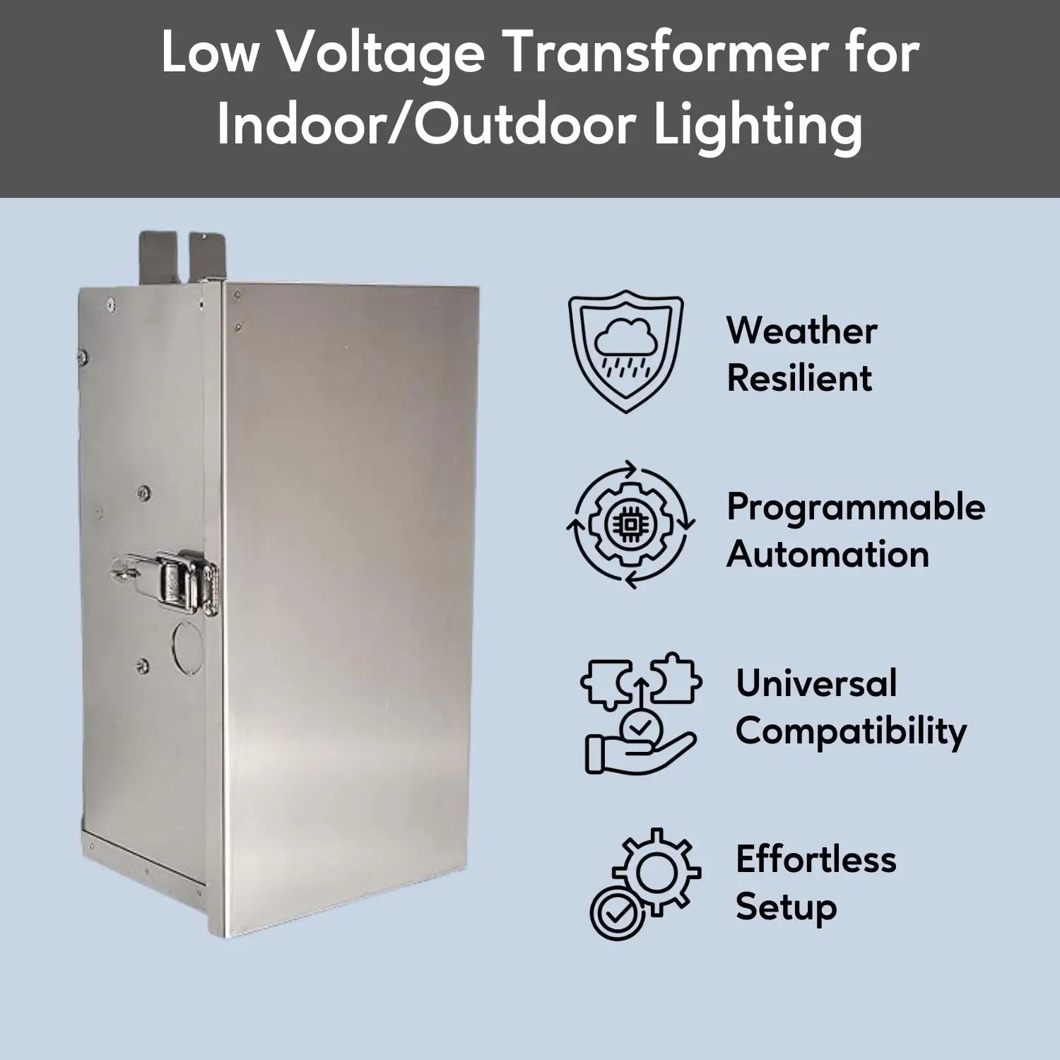 100W Multi-Tap Low Voltage Transformer | 12 - 15V