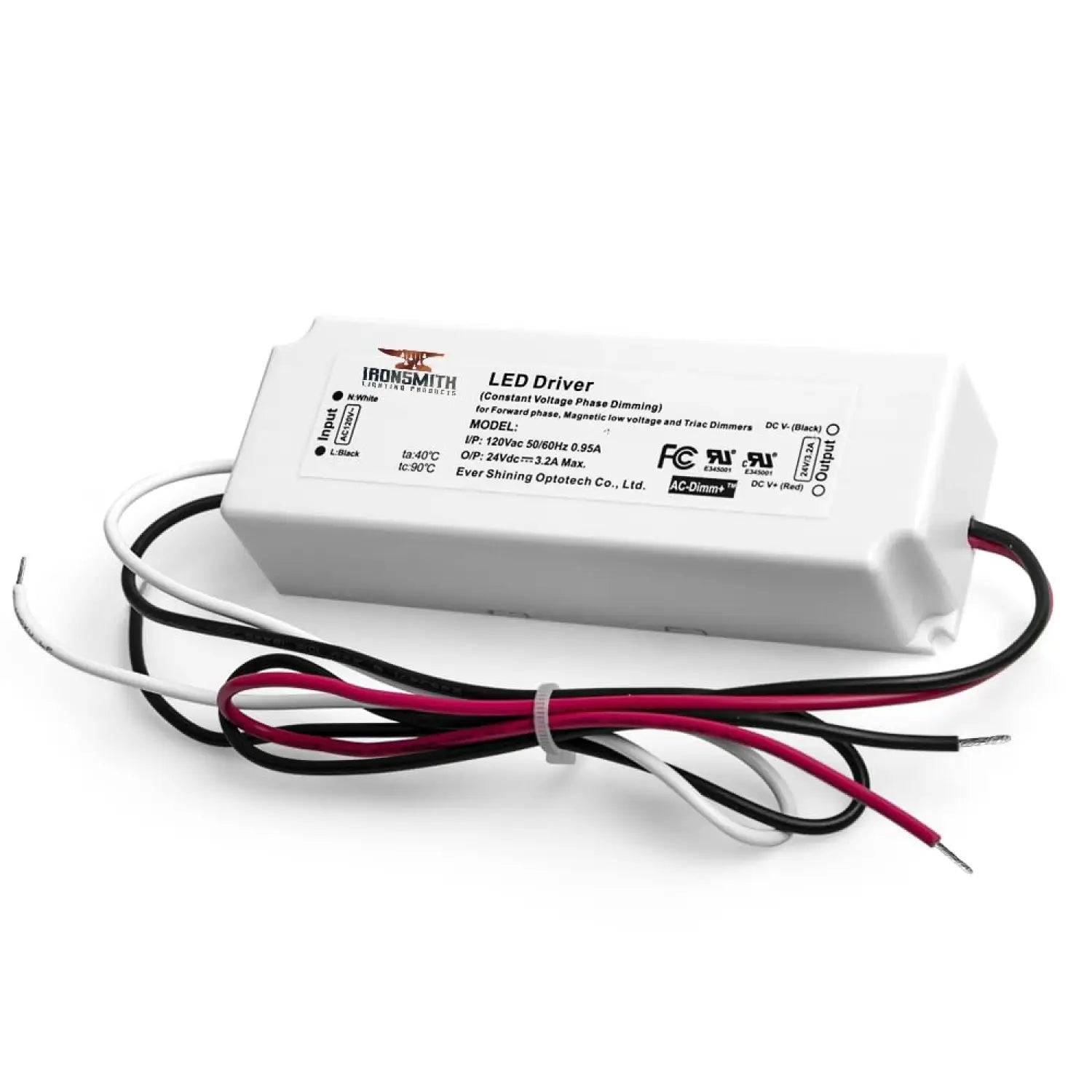 110-277V AC - 24V DC | 12W Constant Voltage LED Driver with Dimming