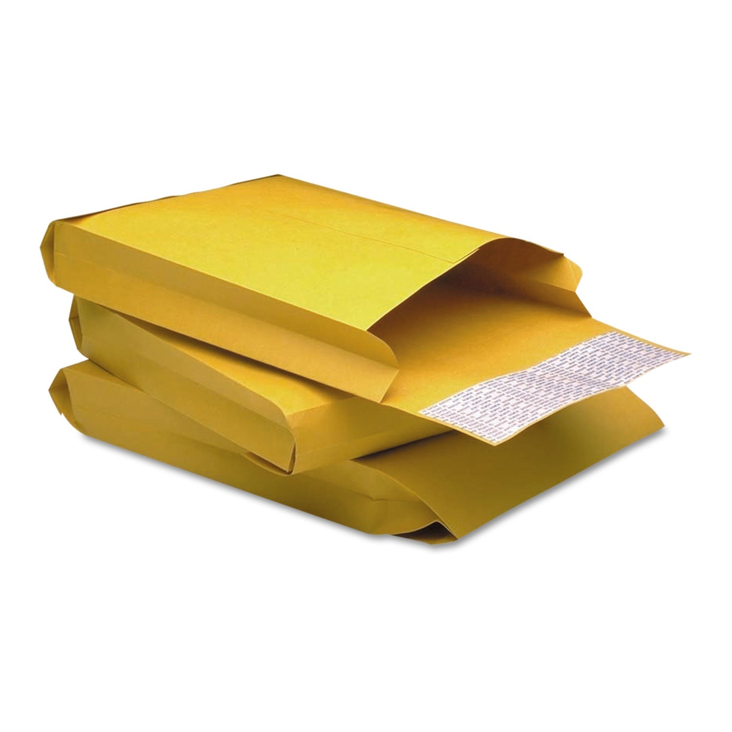Quality Park Redi-Strip Kraft Expansion Envelope, #10 1/2, Square Flap, Redi-Strip Adhesive Closure, 9 x 12, Brown Kraft, 25/Pack