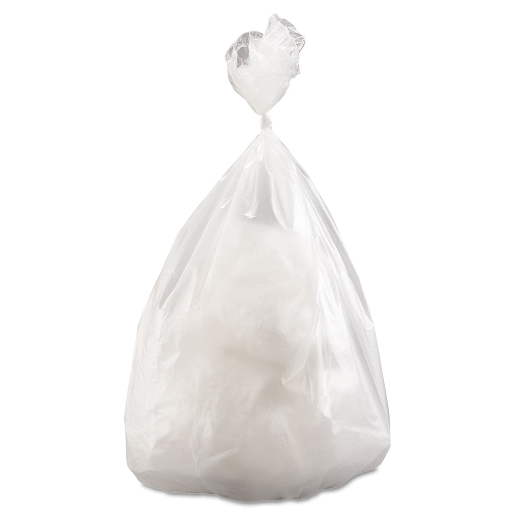 Inteplast Group High-Density Commercial Can Liners Value Pack, 60 gal, 14 microns, 38" x 58", Clear, 200/Carton