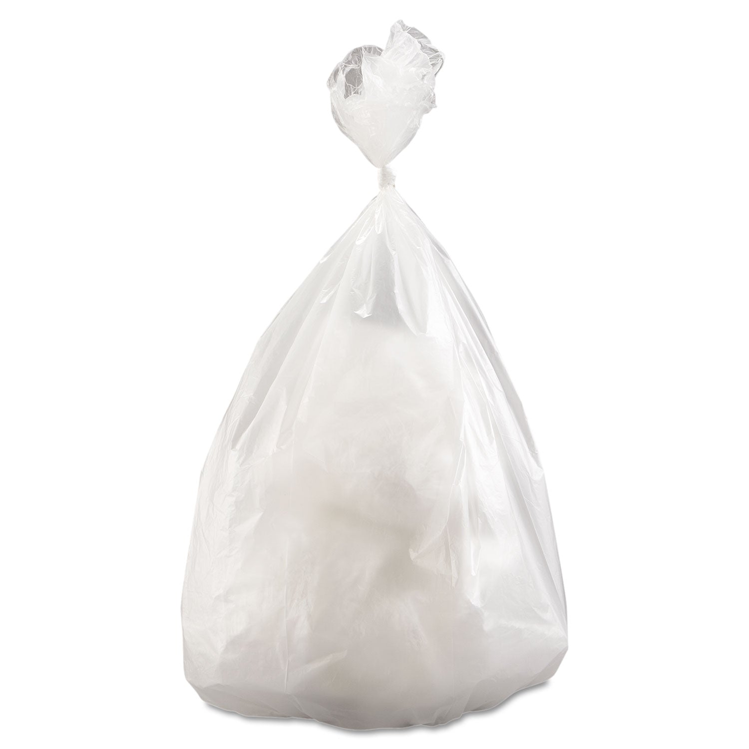 Inteplast Group High-Density Commercial Can Liners Value Pack, 60 gal, 14 microns, 38" x 58", Clear, 200/Carton