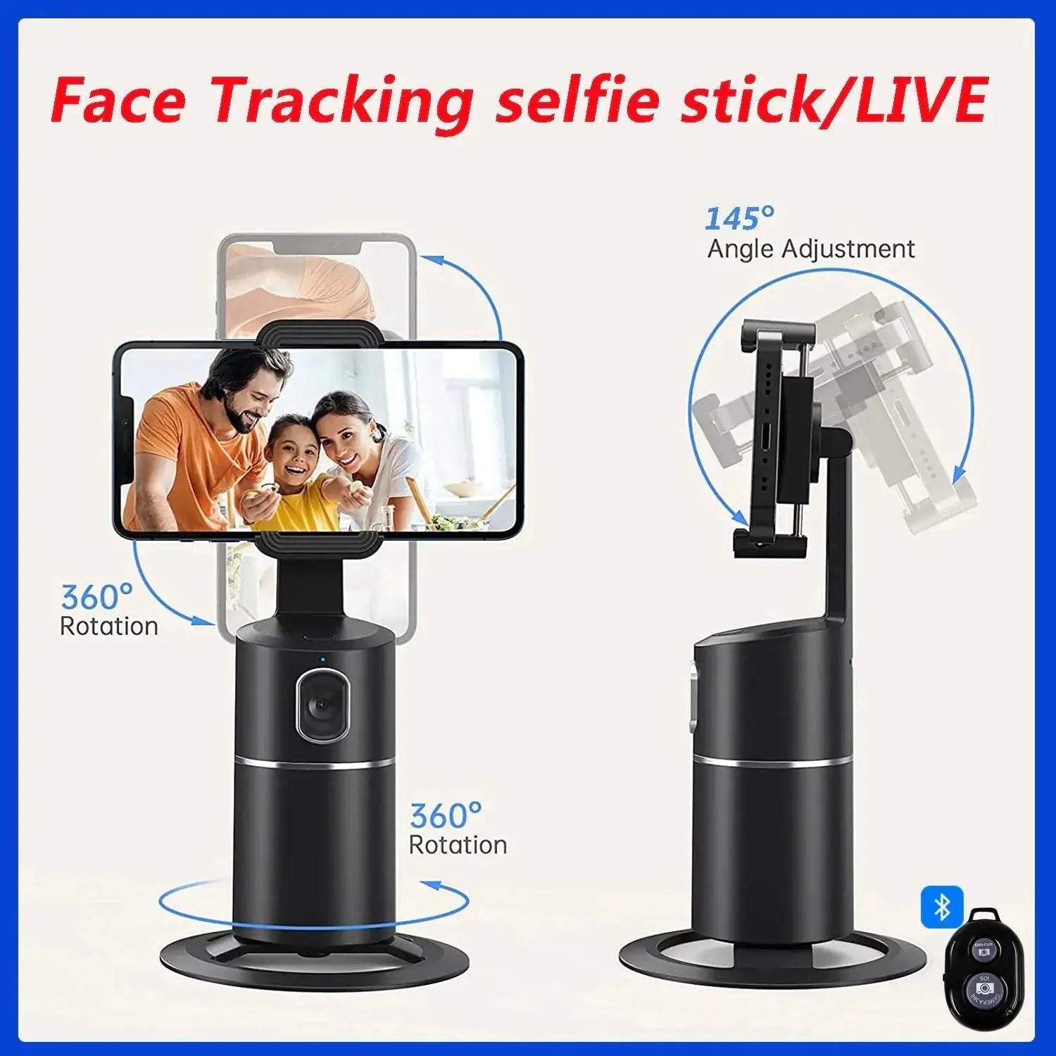 Auto Face Tracking Phone Selfie Stick