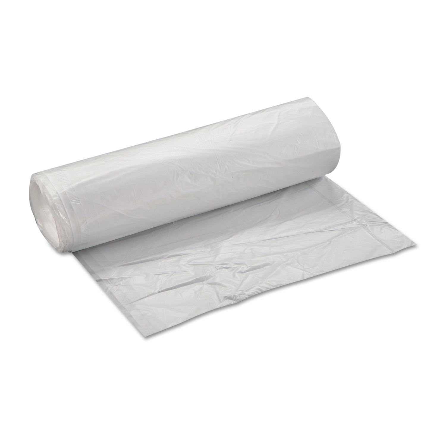 Inteplast Group High-Density Interleaved Commercial Can Liners, 45 gal, 16 microns, 40" x 48", Clear, 250/Carton