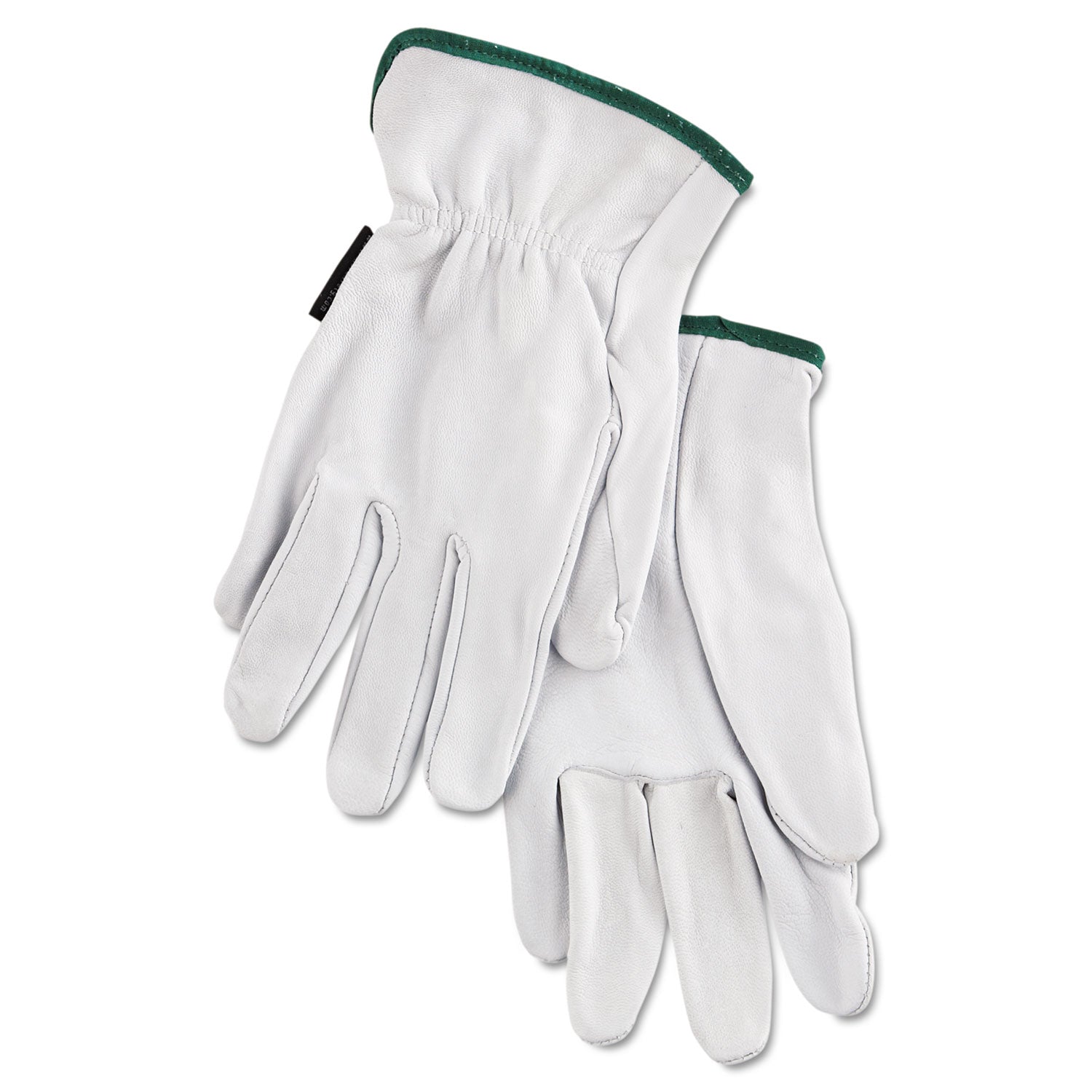 MCR Grain Goatskin Driver Gloves, White, Medium, 12 Pairs