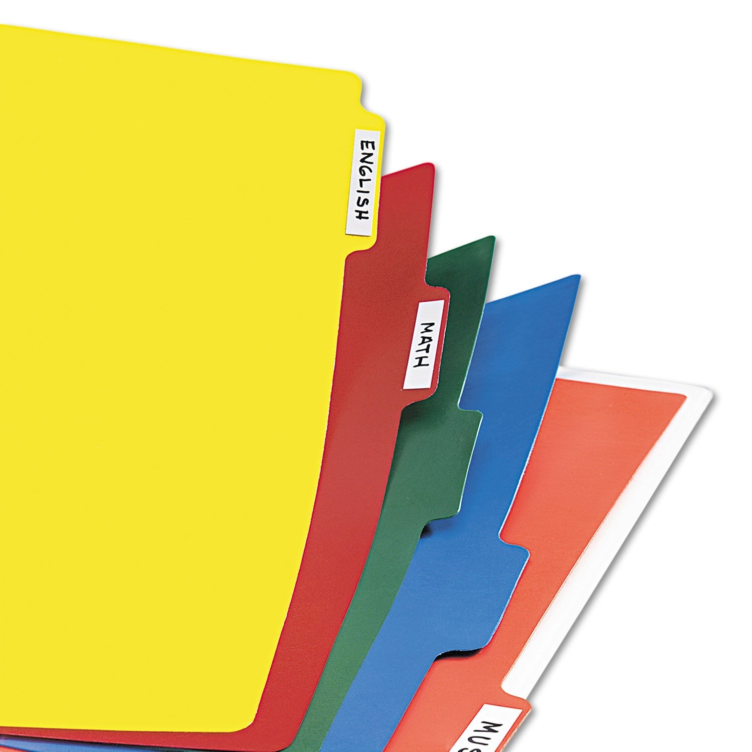 Avery Heavy-Duty Plastic Dividers with Multicolor Tabs and White Labels , 8-Tab, 11 x 8.5, Assorted, 1 Set