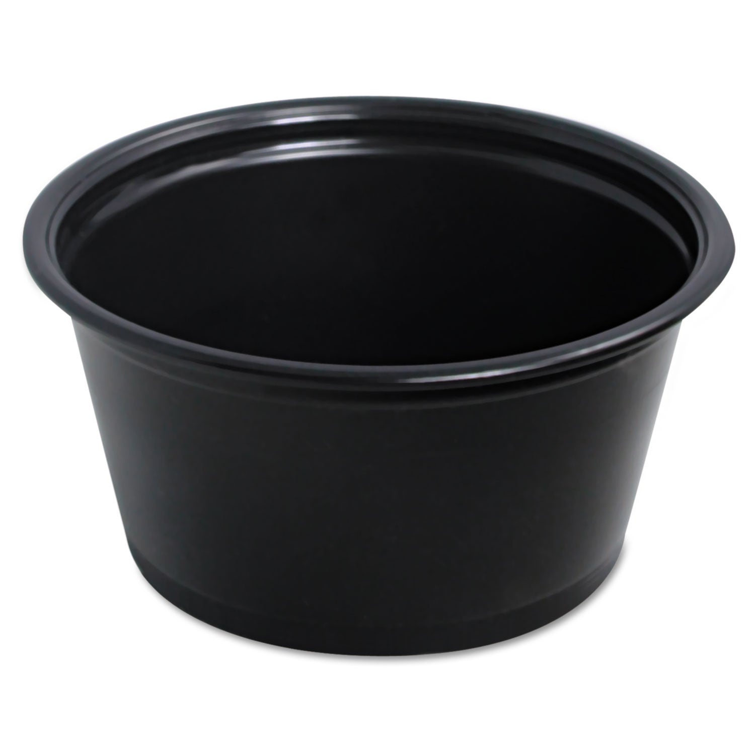 Dart Conex Complements Portion/Medicine Cups, 2 oz, Black, 125/Bag, 20 Bags/Carton