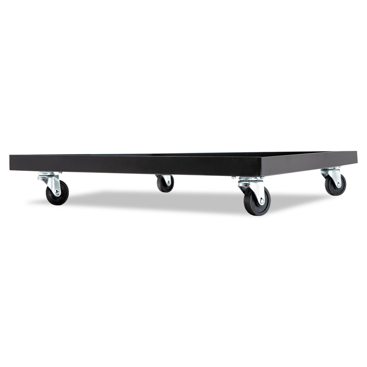 Alera Stacking Chair Dolly, Metal, 320 lb Capacity, 22.44" x 22.44" x 3.93", Black