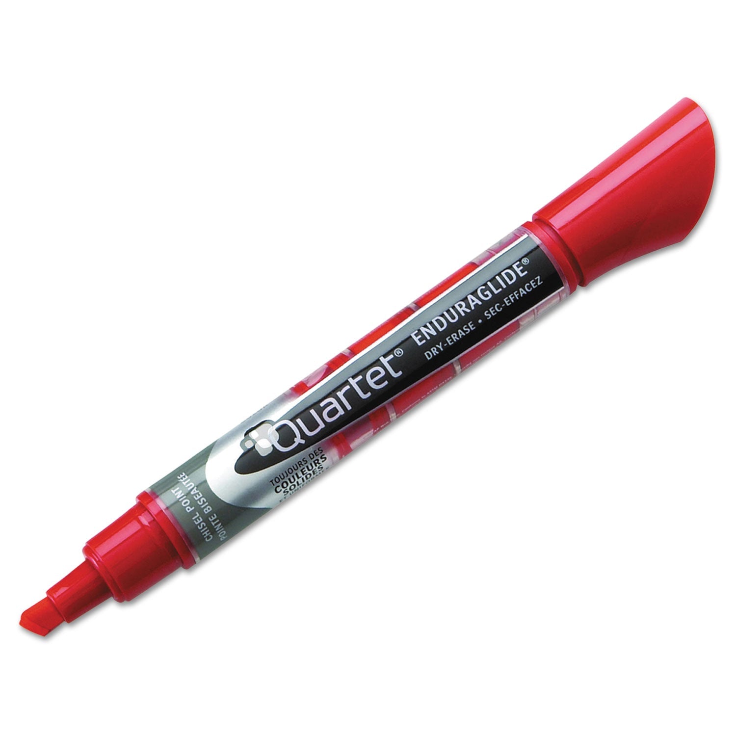 Quartet EnduraGlide Dry Erase Marker, Broad Chisel Tip, Four Assorted Colors, 12/Set