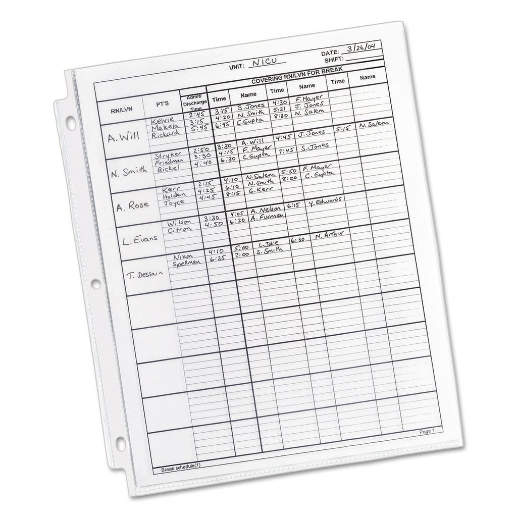 Avery Top-Load Poly Sheet Protectors, Heavy Gauge, Letter, Diamond Clear, 100/Box