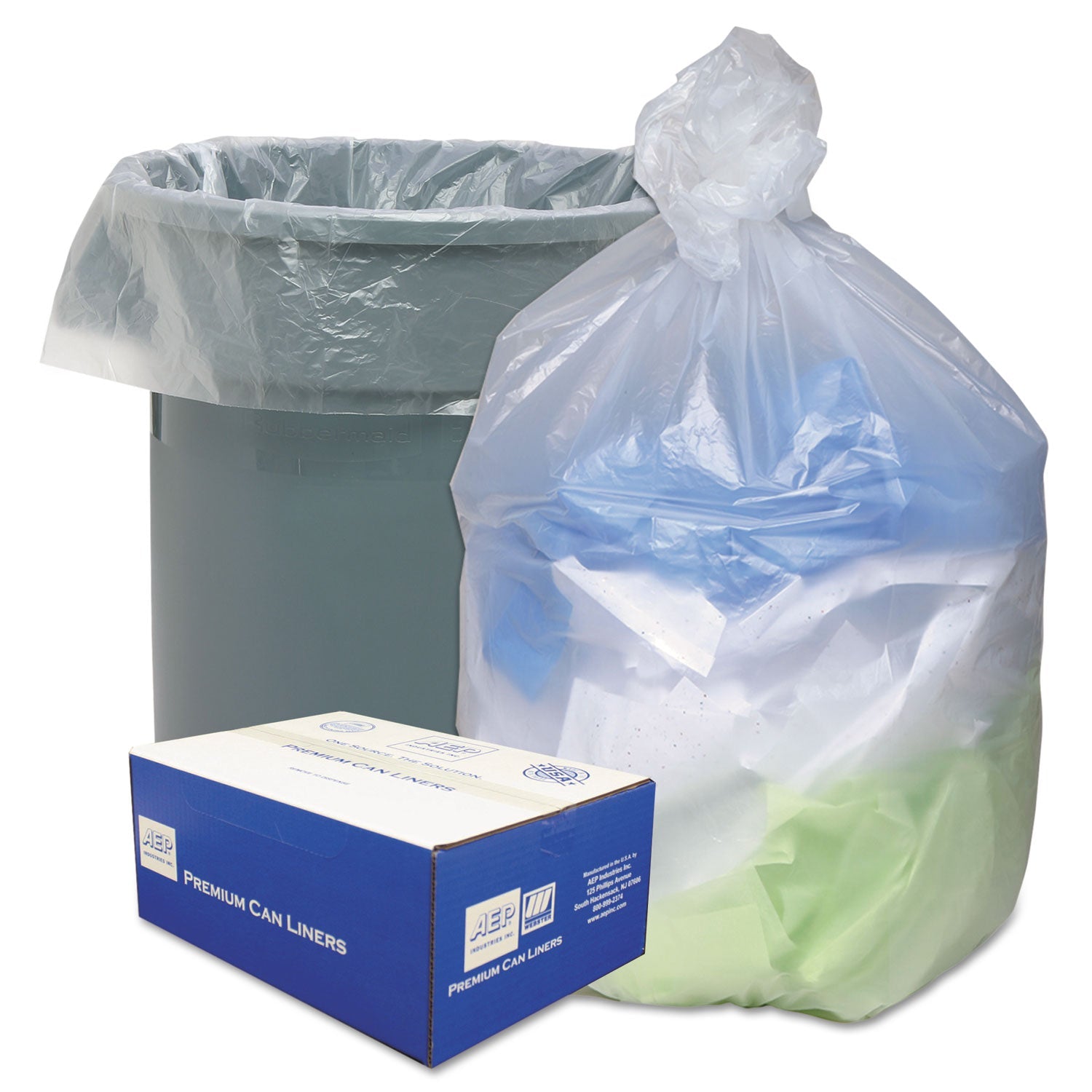 Ultra Plus Can Liners, 30 gal, 10 microns, 30" x 37", Natural, 500/Carton