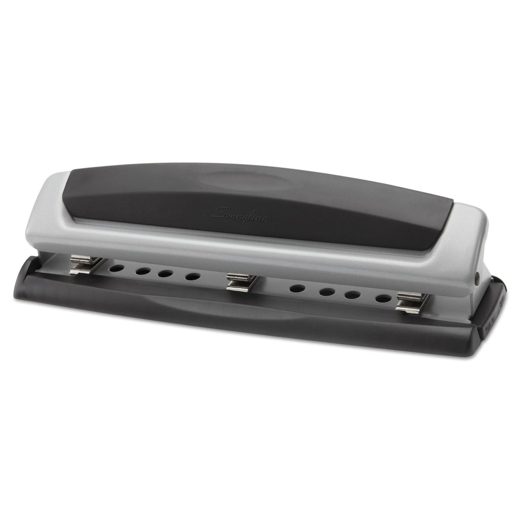 Swingline 10-Sheet Precision Pro Desktop Two- to Three-Hole Punch, 9/32" Holes