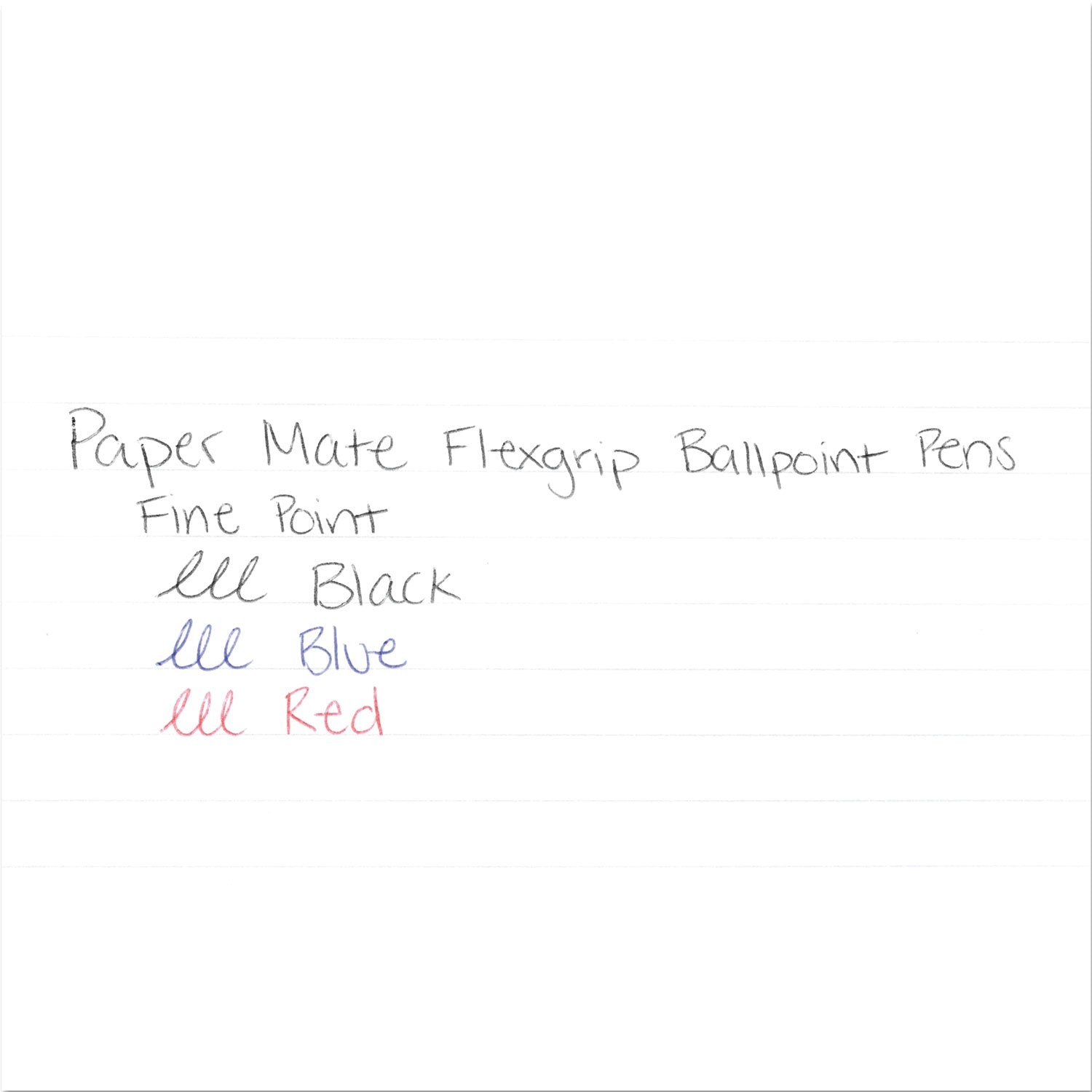 Paper Mate FlexGrip Ultra Ballpoint Pen, Retractable, Fine 0.8 mm, Black Ink, Gray/Black Barrel, Dozen