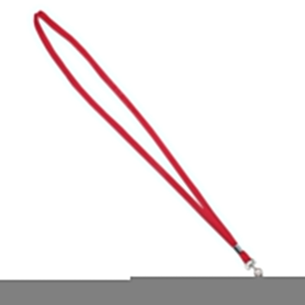 Advantus Deluxe Lanyards, Metal J-Hook Fastener, 36" Long, Red, 24/Box