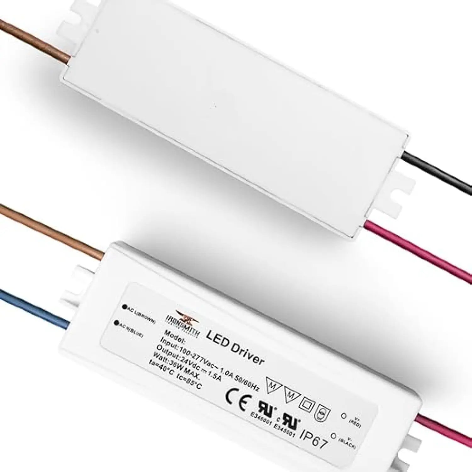 22W LED Driver 24V Dimmable | 110-277V AC to 24V DC Constant Voltage