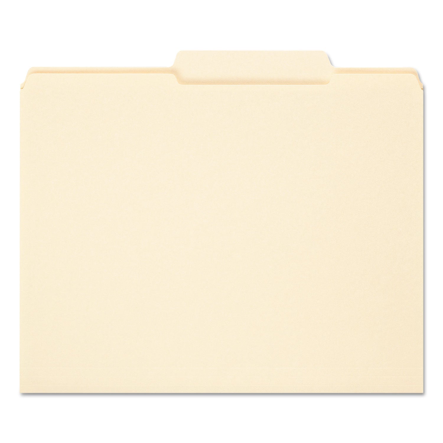 Smead Reinforced Guide Height File Folders, 2/5-Cut Tabs: Right of Center Position, Letter Size, 0.75" Expansion, Manila, 100/Box
