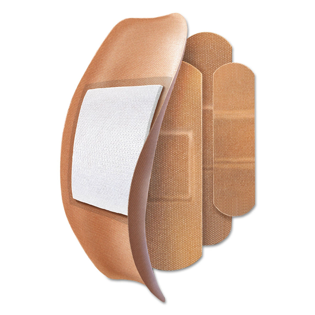 Curad Flex Fabric Bandages, Assorted Sizes, 100/Box