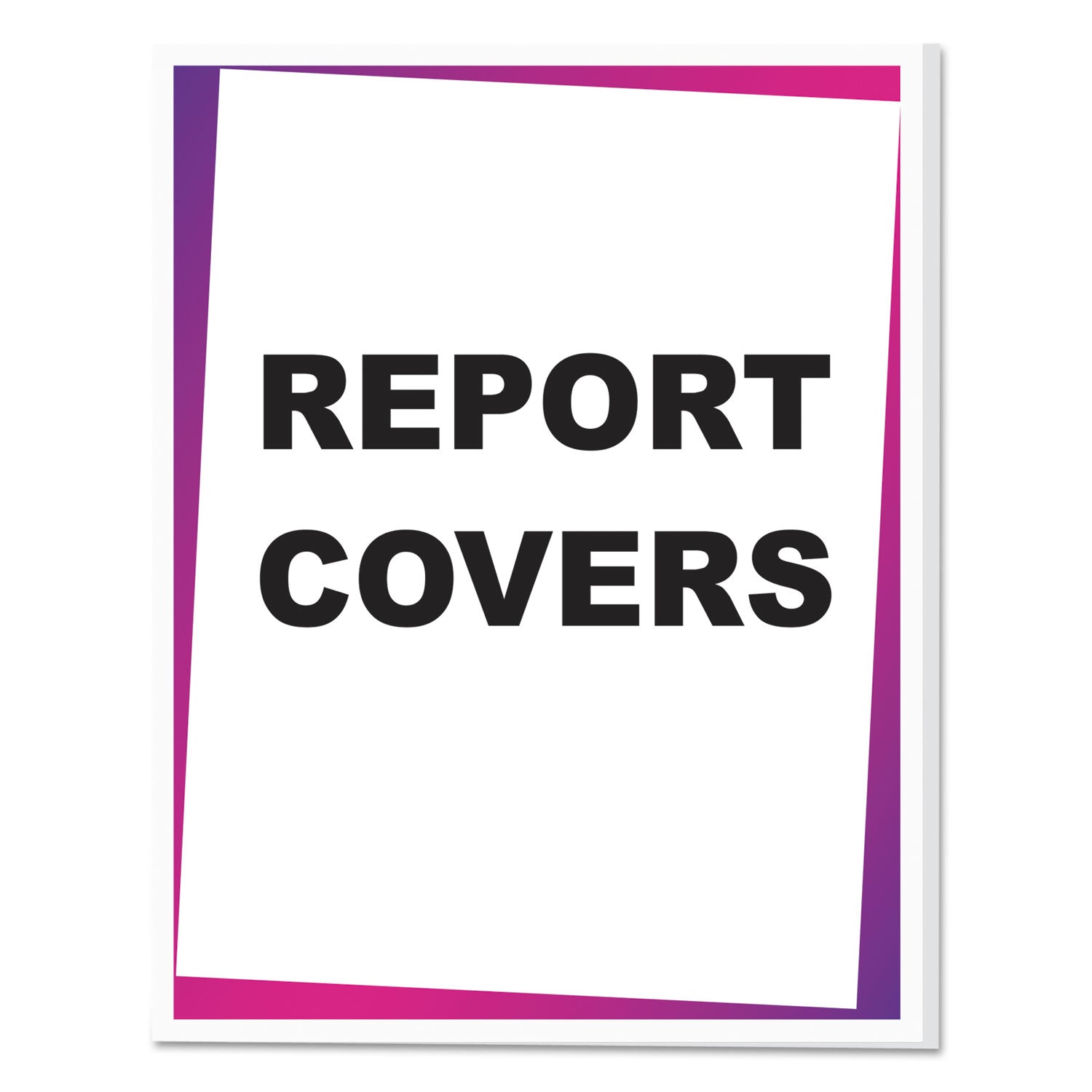 C-Line Vinyl Report Covers, Sliding Bar, 8.5 x 11, Clear/Clear, 100/Box