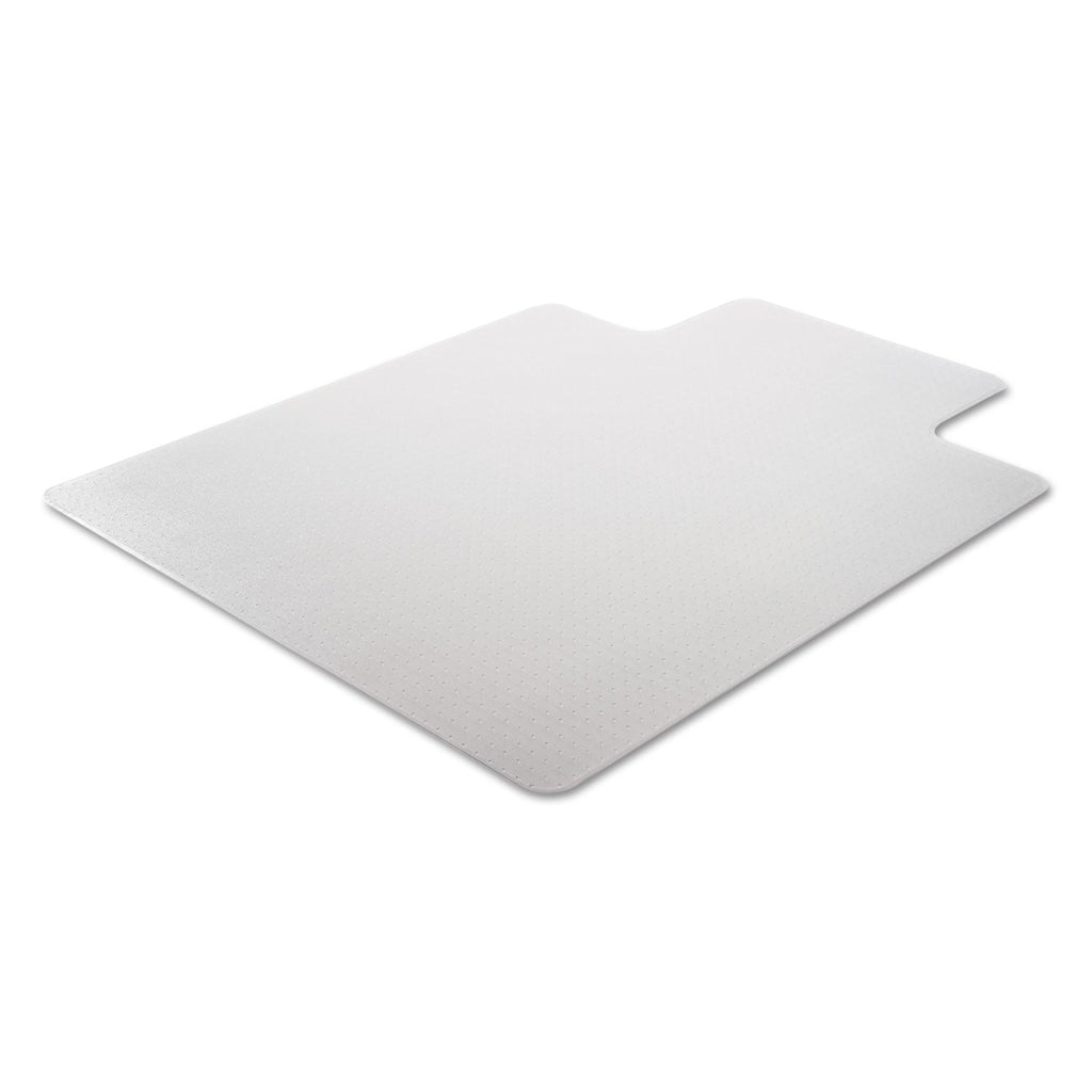 Alera Moderate Use Studded Chair Mat for Low Pile Carpet, 36 x 48, Lipped, Clear