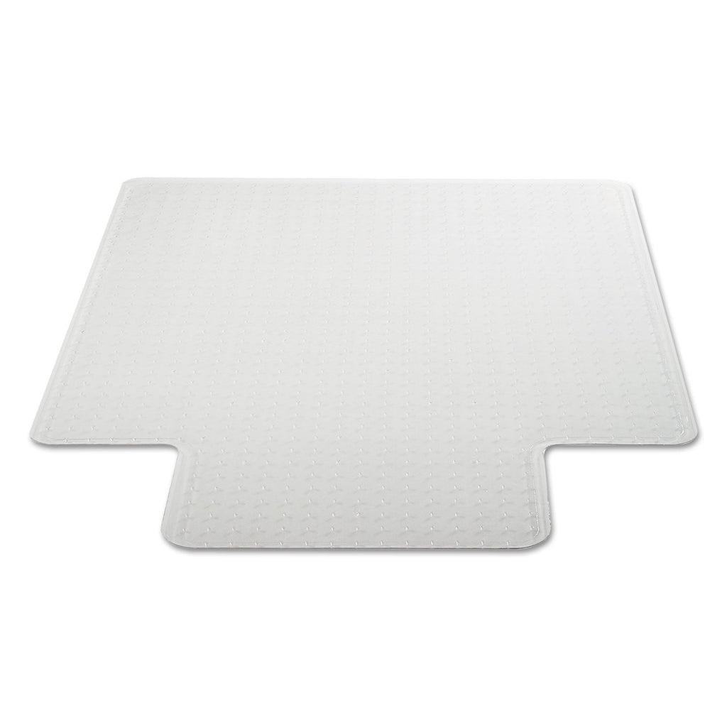 Alera Moderate Use Studded Chair Mat for Low Pile Carpet, 36 x 48, Lipped, Clear