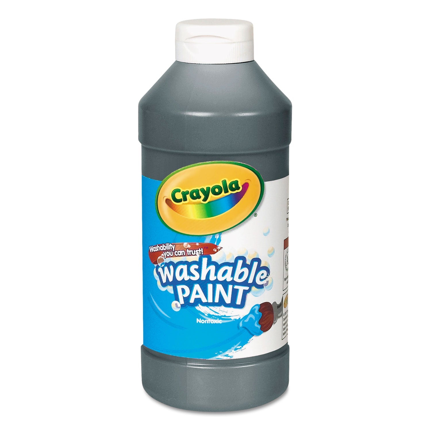 Crayola Washable Paint, Black, 16 oz Bottle