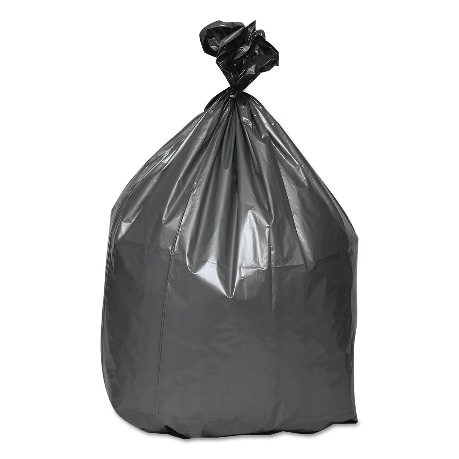 Platinum Plus Can Liners, 60 gal, 1.55 mil, 39" x 56", Gray, 50/Carton