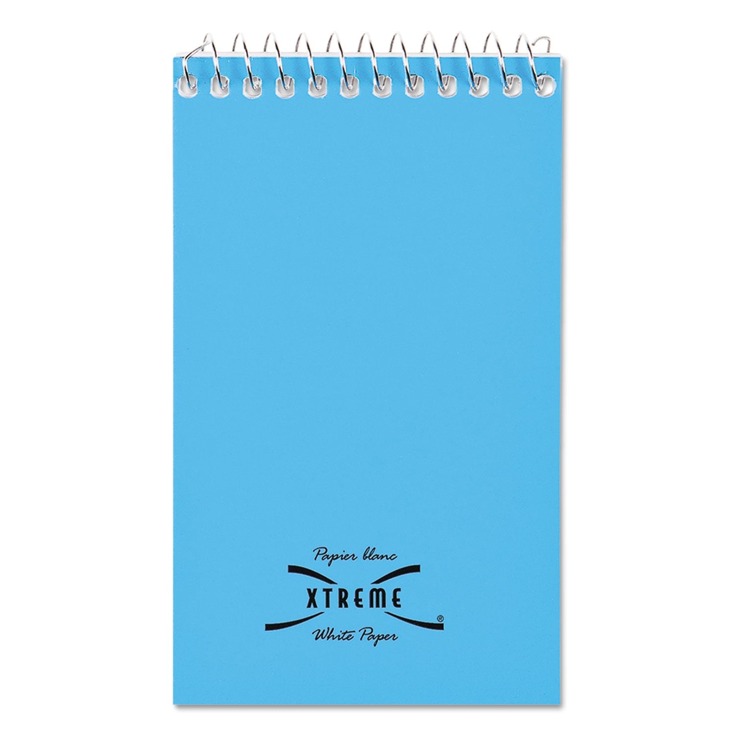 National Paper Blanc Xtreme White Wirebound Memo Pads, Narrow Rule, Randomly Assorted Cover Colors, 60 White 3 x 5 Sheets