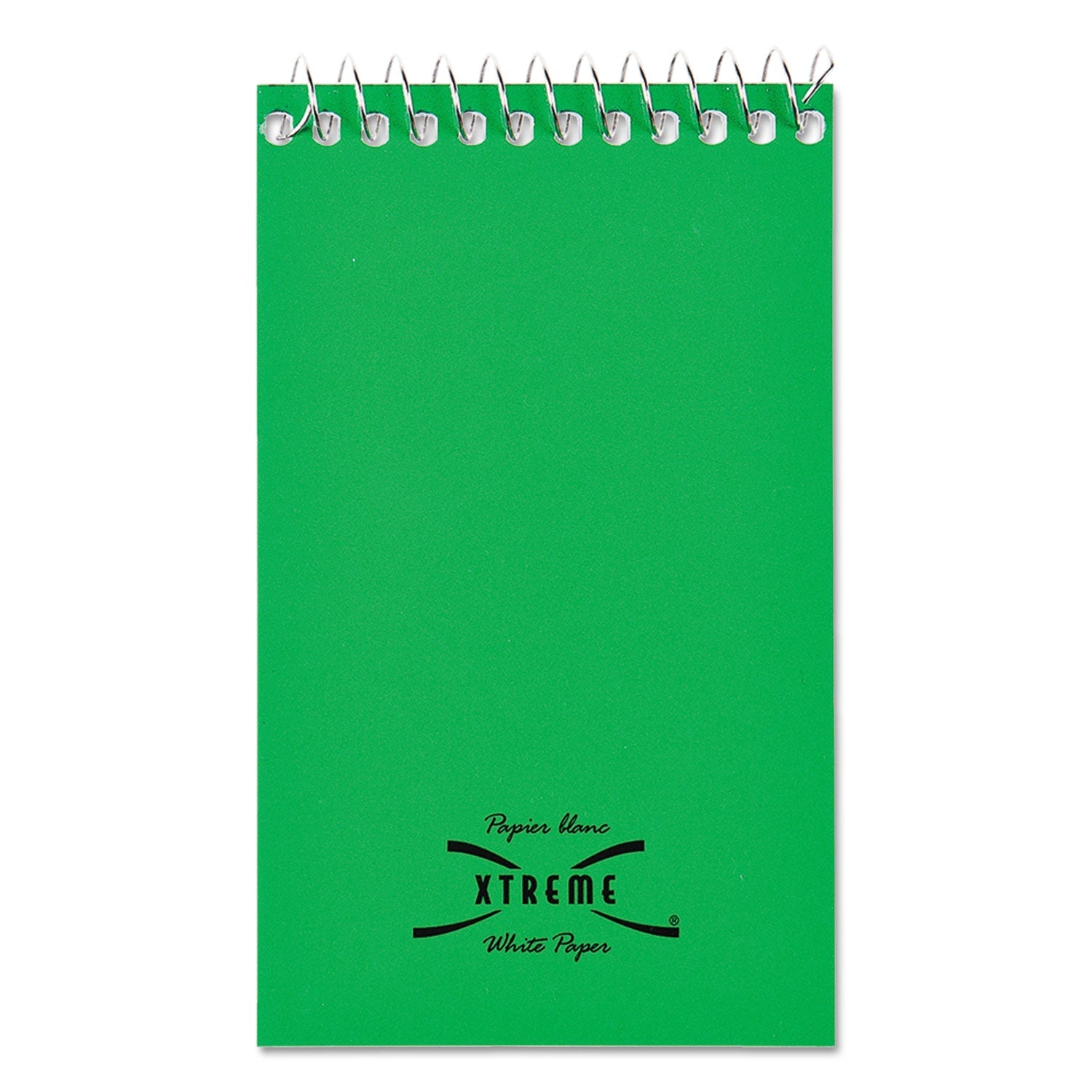 National Paper Blanc Xtreme White Wirebound Memo Pads, Narrow Rule, Randomly Assorted Cover Colors, 60 White 3 x 5 Sheets
