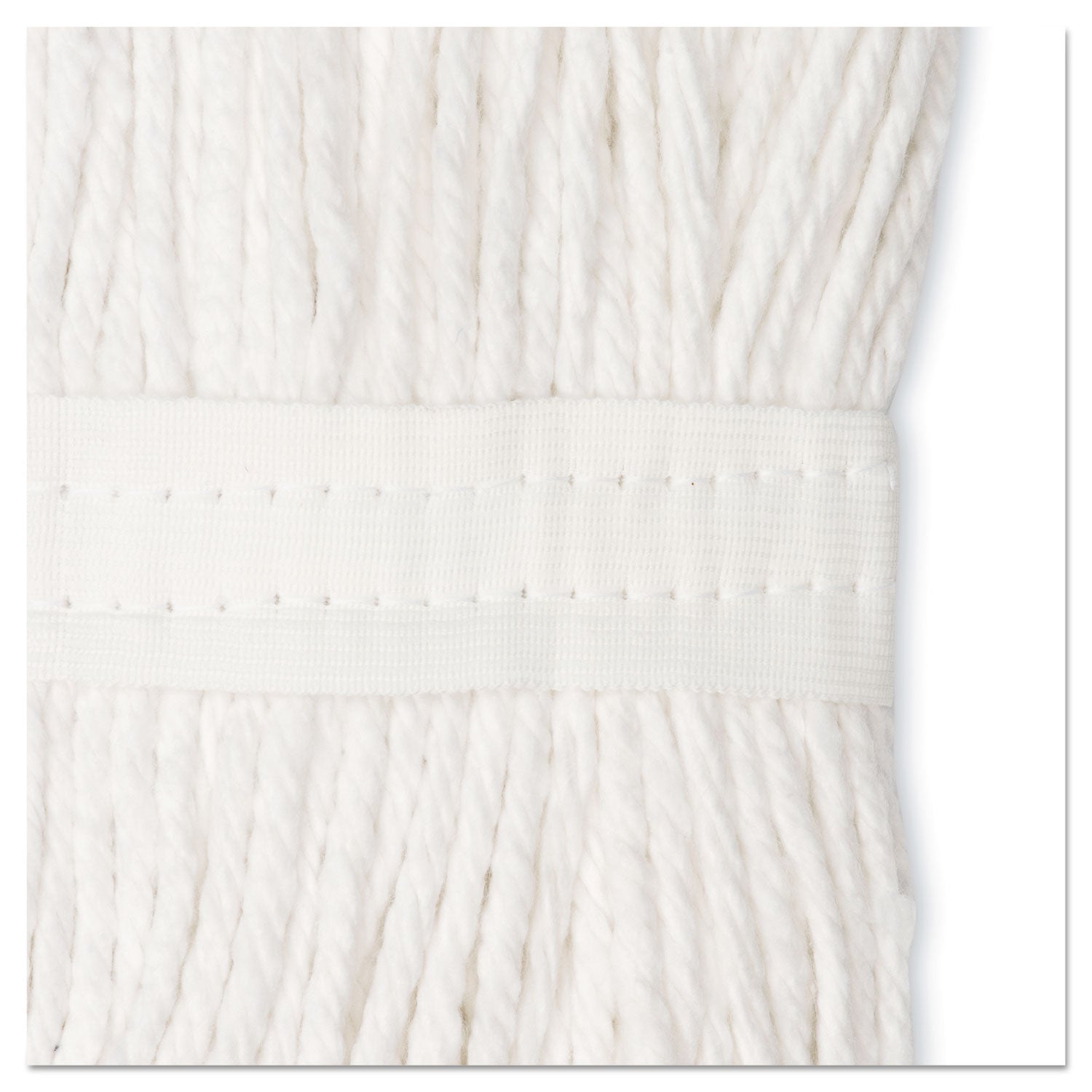 Boardwalk Premium Cut-End Wet Mop Heads, Cotton, 24oz, White, 12/Carton