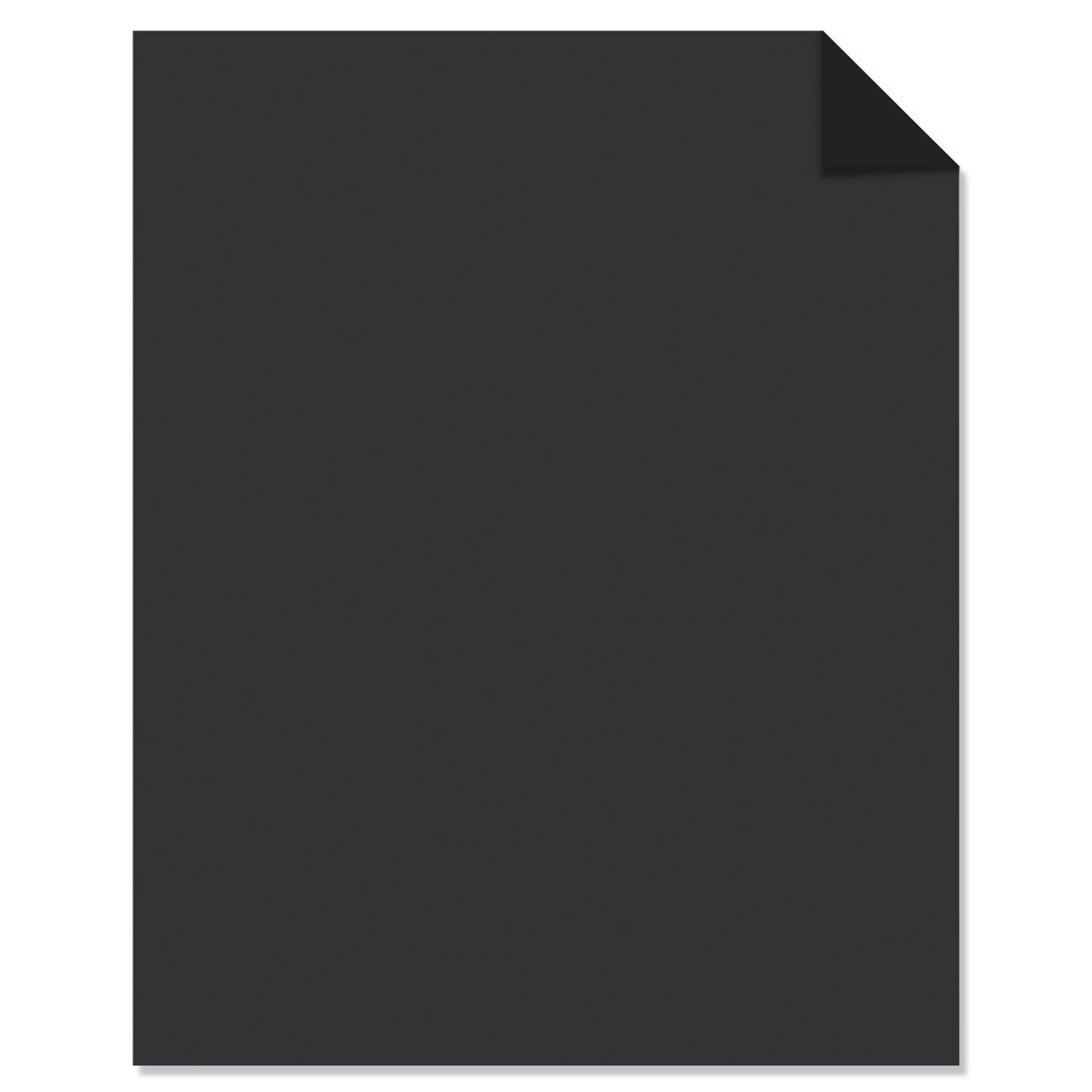 Astrobrights Color Cardstock, 65 lb Cover Weight, 8.5 x 11, Eclipse Black, 100/Pack