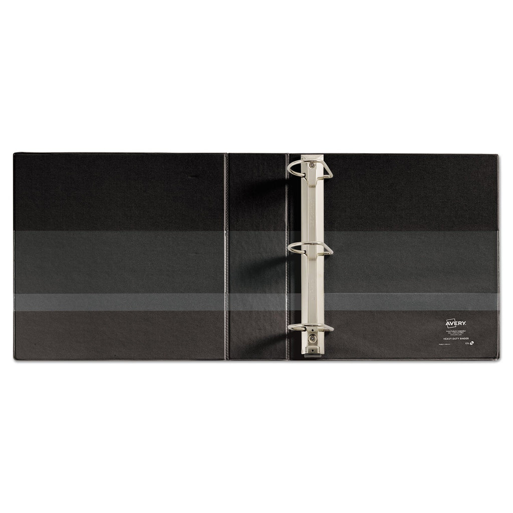 Avery Heavy-Duty Non Stick View Binder with DuraHinge and Slant Rings, 3 Rings, 3" Capacity, 11 x 8.5, Black, (5600)