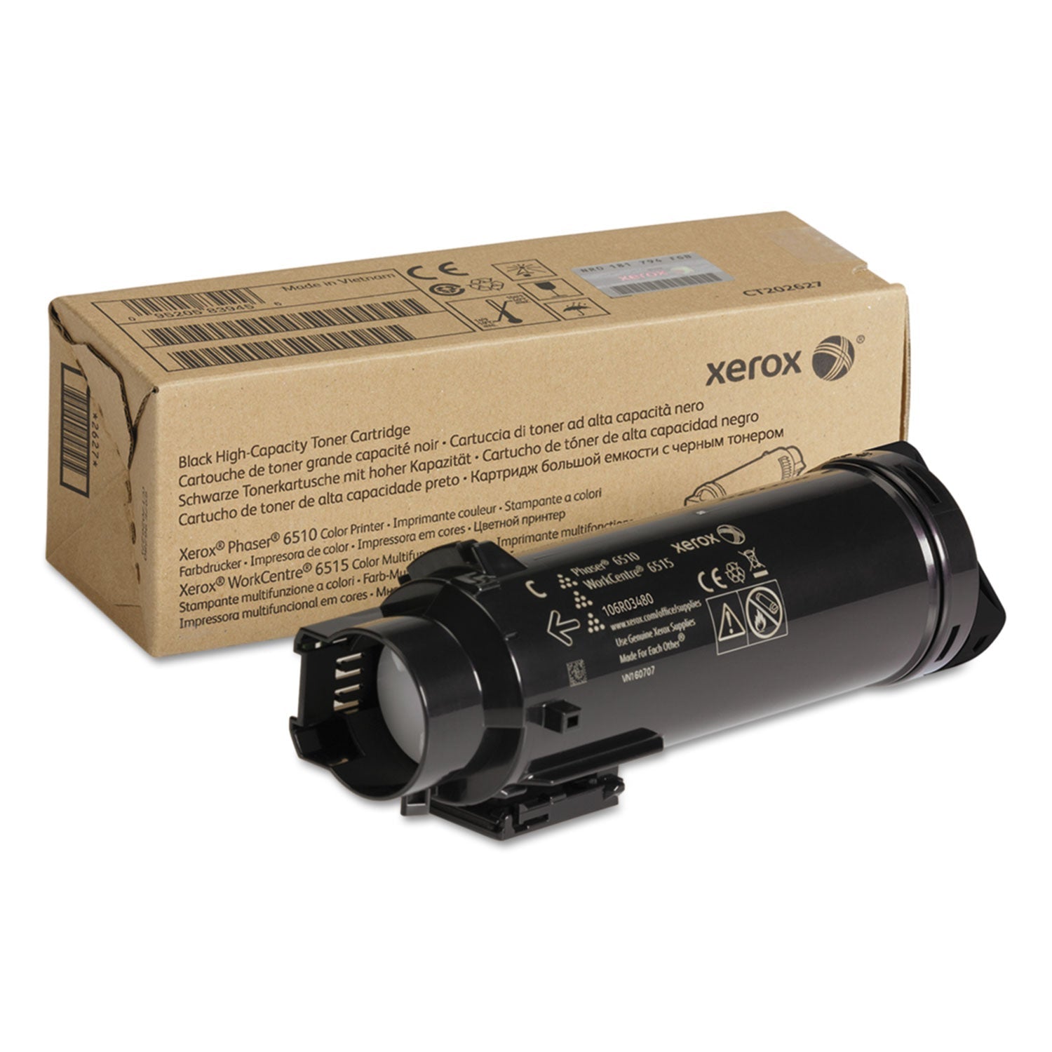 Xerox 106R03480 High-Yield Toner, 5,500 Page-Yield, Black