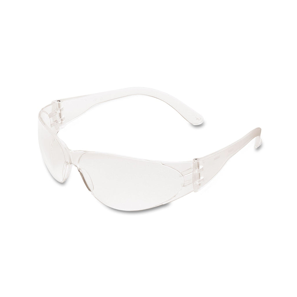 MCR Checklite Scratch-Resistant Safety Glasses, Clear Lens, 12/Box