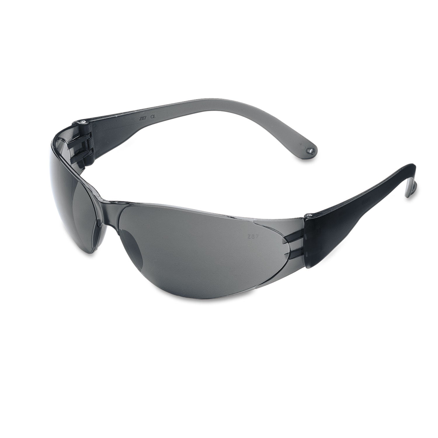 MCR Checklite Scratch-Resistant Safety Glasses, Gray Lens