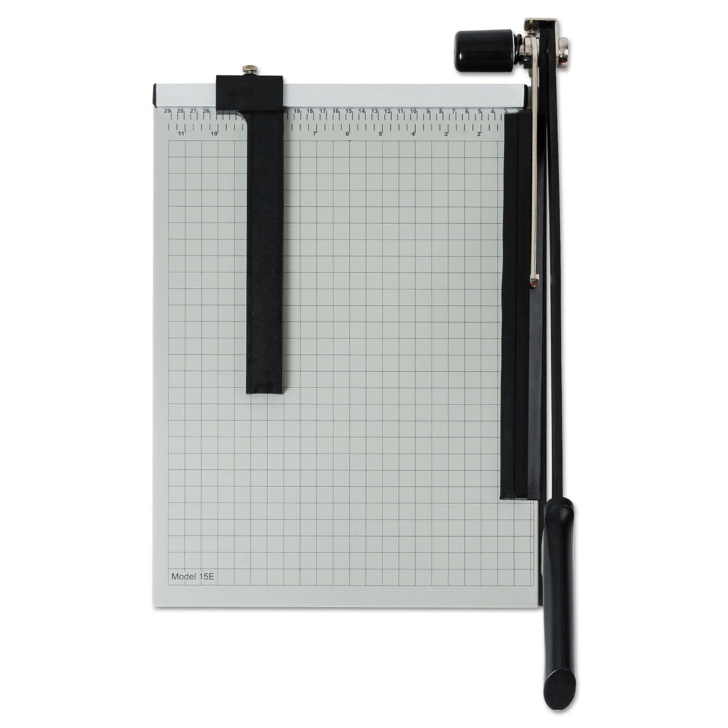 Dahle Vantage Guillotine Paper Trimmer/Cutter, 15 Sheets, 15" Cut Length, Metal Base, 12.25 x 15.75