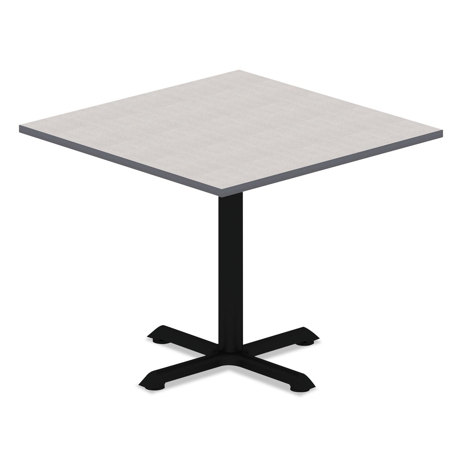 Alera Hospitality Series Single-Column Bases, 27.5" Diameter, 28.5"h, 300 lb Cap, Steel, Black