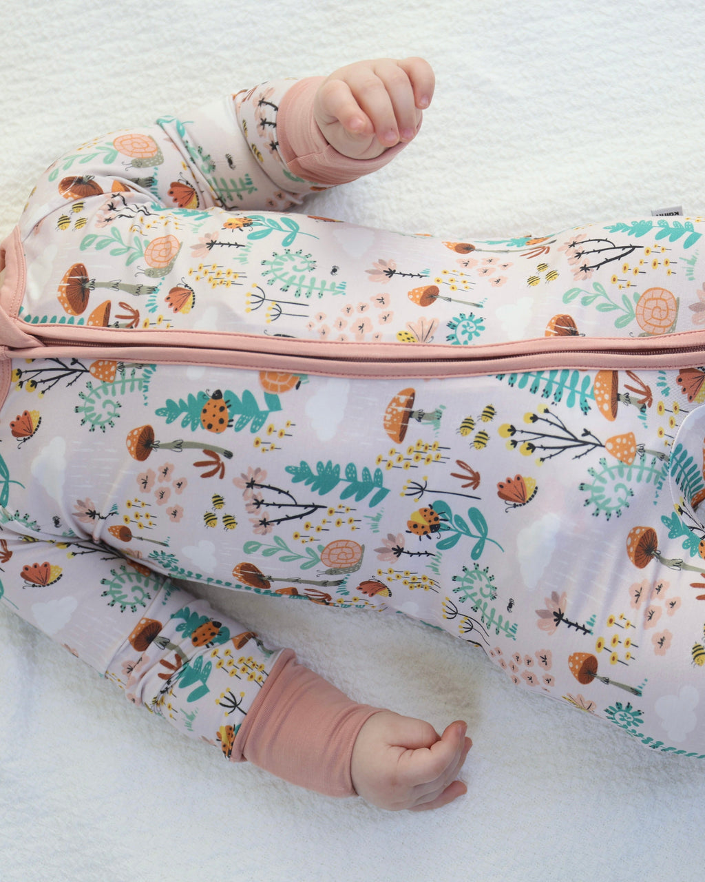 Bamboo Zipp Jammies - Fern