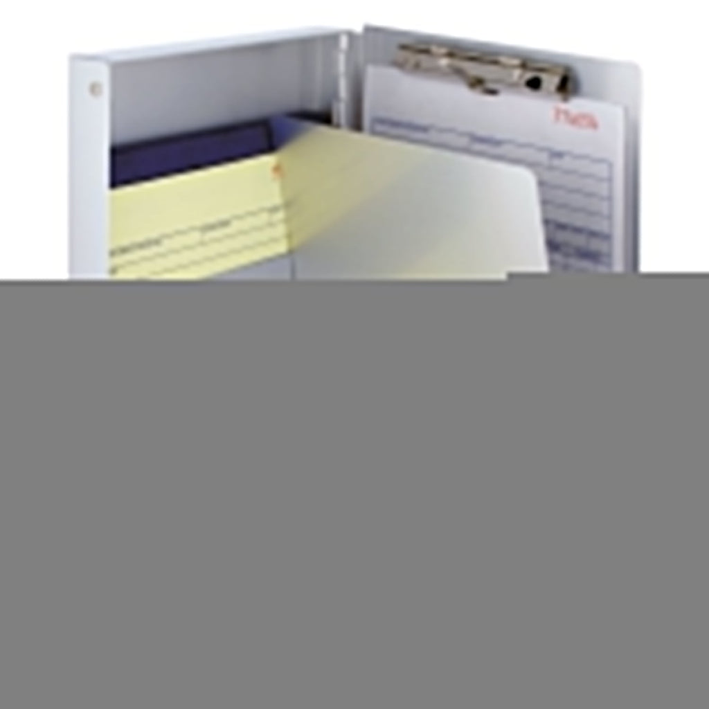 Saunders Snapak Aluminum Side-Open Forms Folder, 0.38" Clip Capacity, Holds 5 x 9 Sheets, Silver