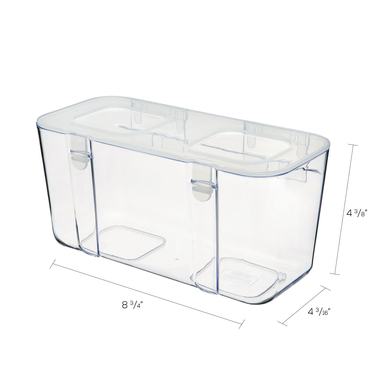 deflecto Stackable Caddy Organizer, Medium, Plastic, 8.8 x 4 x 4.38, White