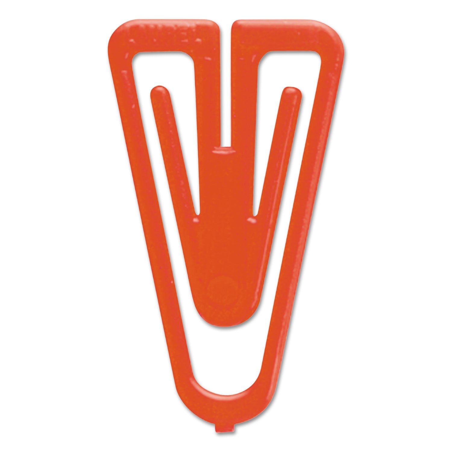 Baumgartens Plastiklips Paper Clips, Large, Smooth, Assorted Colors, 200/Box