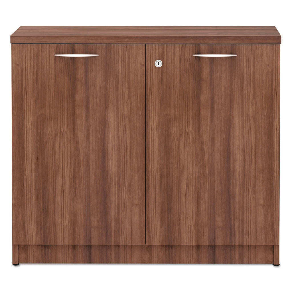 Alera Valencia Series Storage Cabinet, 34.3w x 22.88d x 29.5h, Modern Walnut