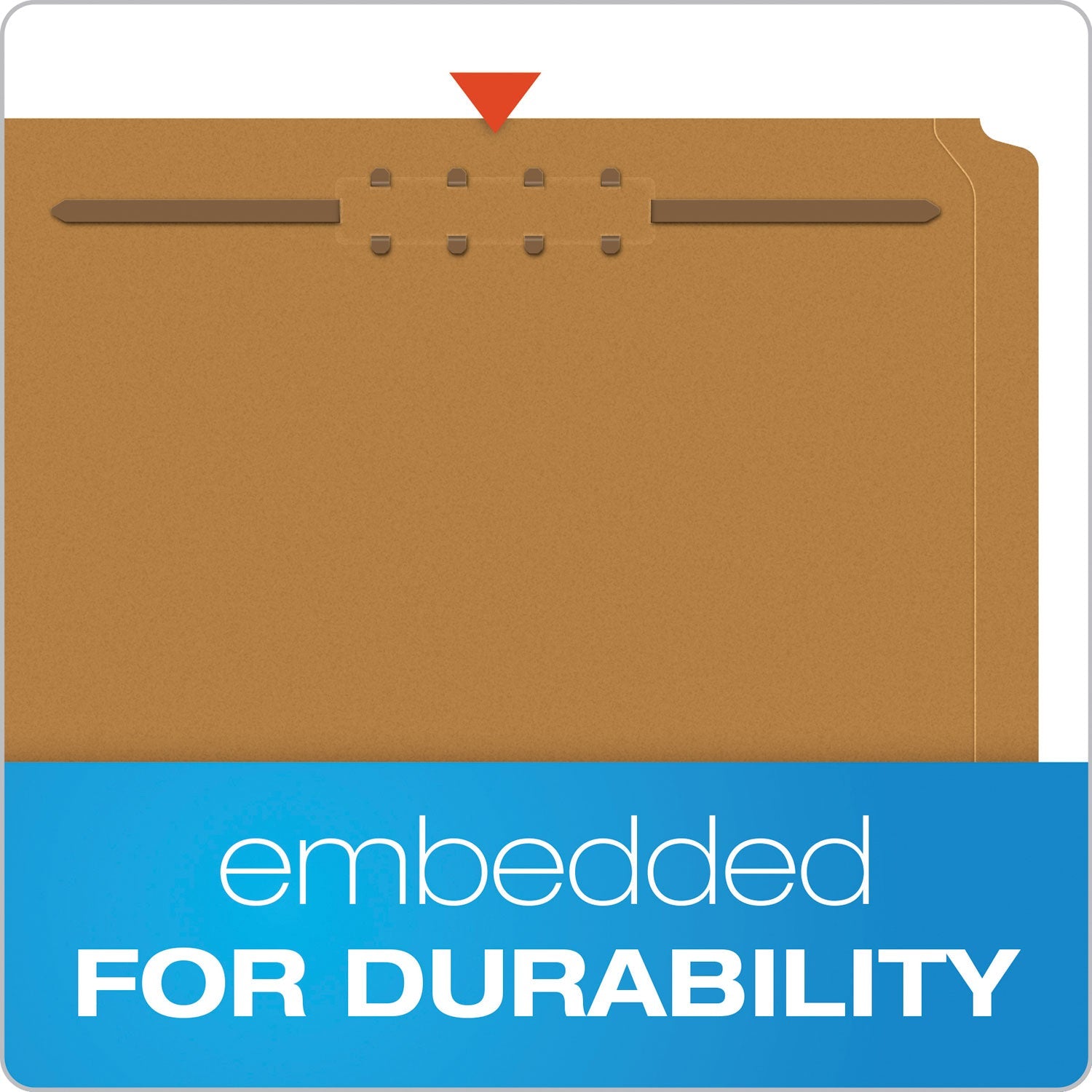 Pendaflex Kraft Fastener Folders, 1/3-Cut Tabs: Assorted, 2 Fasteners, Letter Size, Kraft Exterior, 50/Box