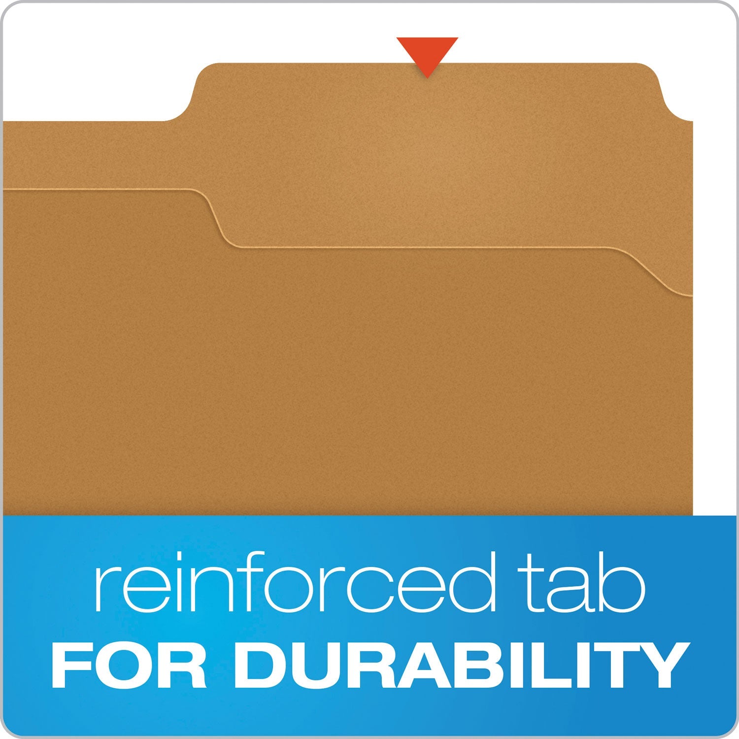Pendaflex Kraft Fastener Folders, 1/3-Cut Tabs: Assorted, 2 Fasteners, Letter Size, Kraft Exterior, 50/Box